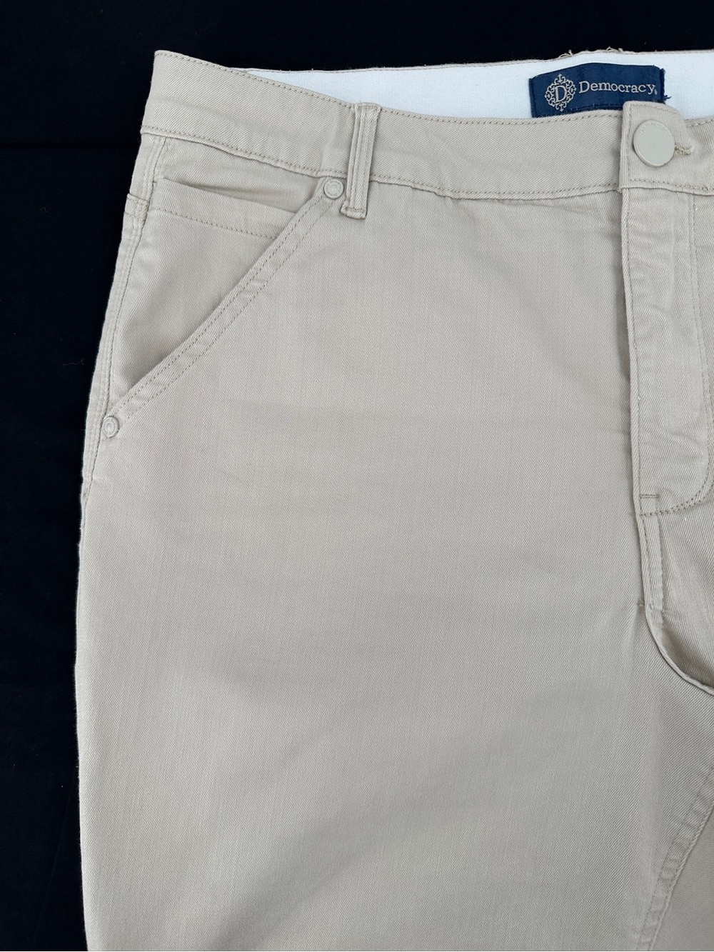Democracy Utility Carpenter Pants Women’s Size 14 Natural Stretch Straight Leg